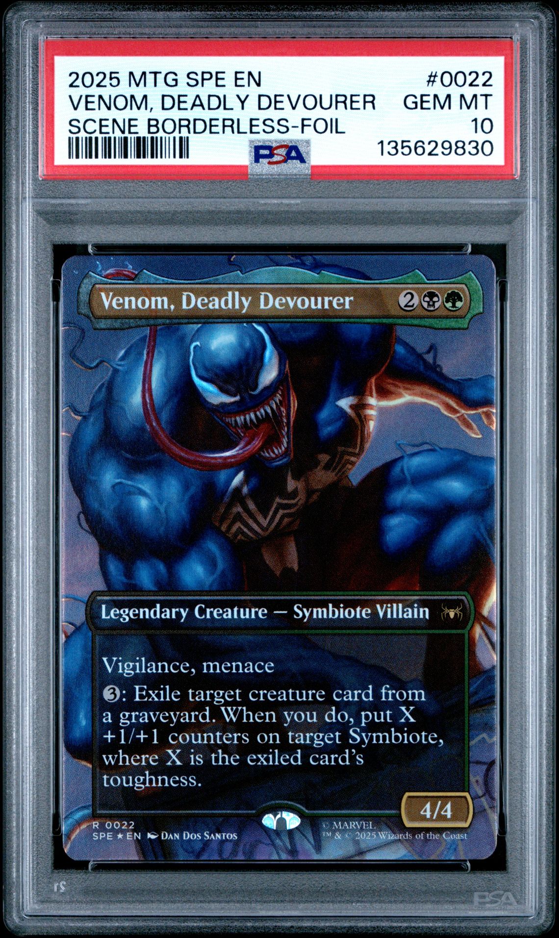 2025 MTG MAGIC THE GATHERING MARVEL'S SPIDER-MAN ETERNAL Venom, Deadly Devourer front