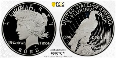 2025-S $1 Peace Dollar PR70DCAM