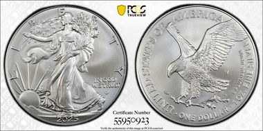 2025-W $1 Burnished Silver Eagle SP70