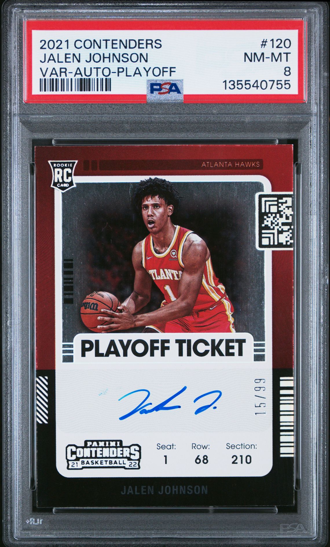 2021 Panini Panini Contenders #120 Jalen Johnson front