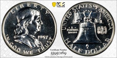1957 50C PR66