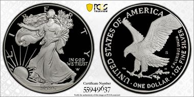 2025-S $1 Silver Eagle First Strike PR70DCAM