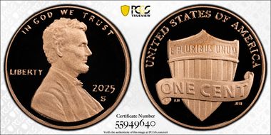 2025-S 1C Shield PR70DCAM