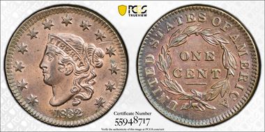 1832 1C Medium Letters N1BN