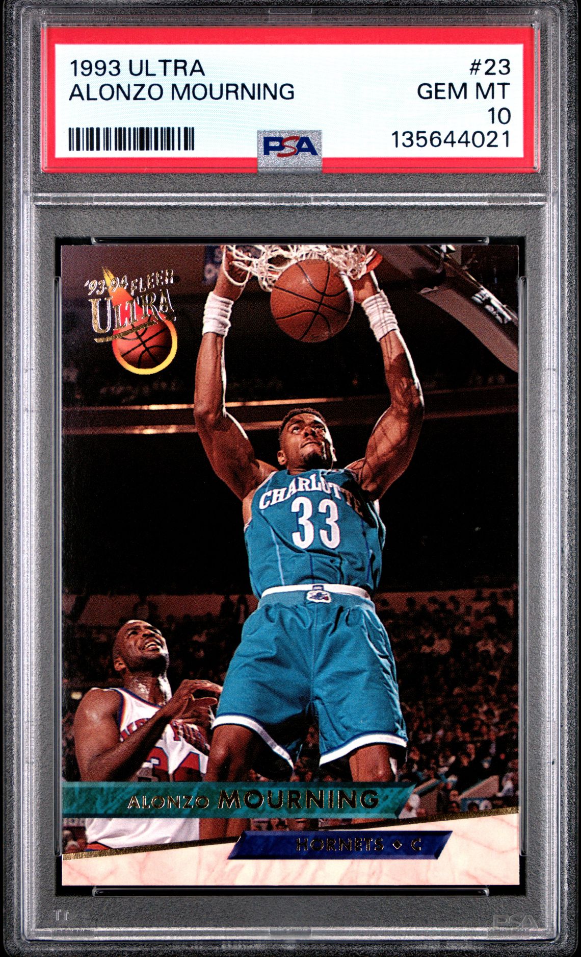 1993 ULTRA #23 Alonzo Mourning front