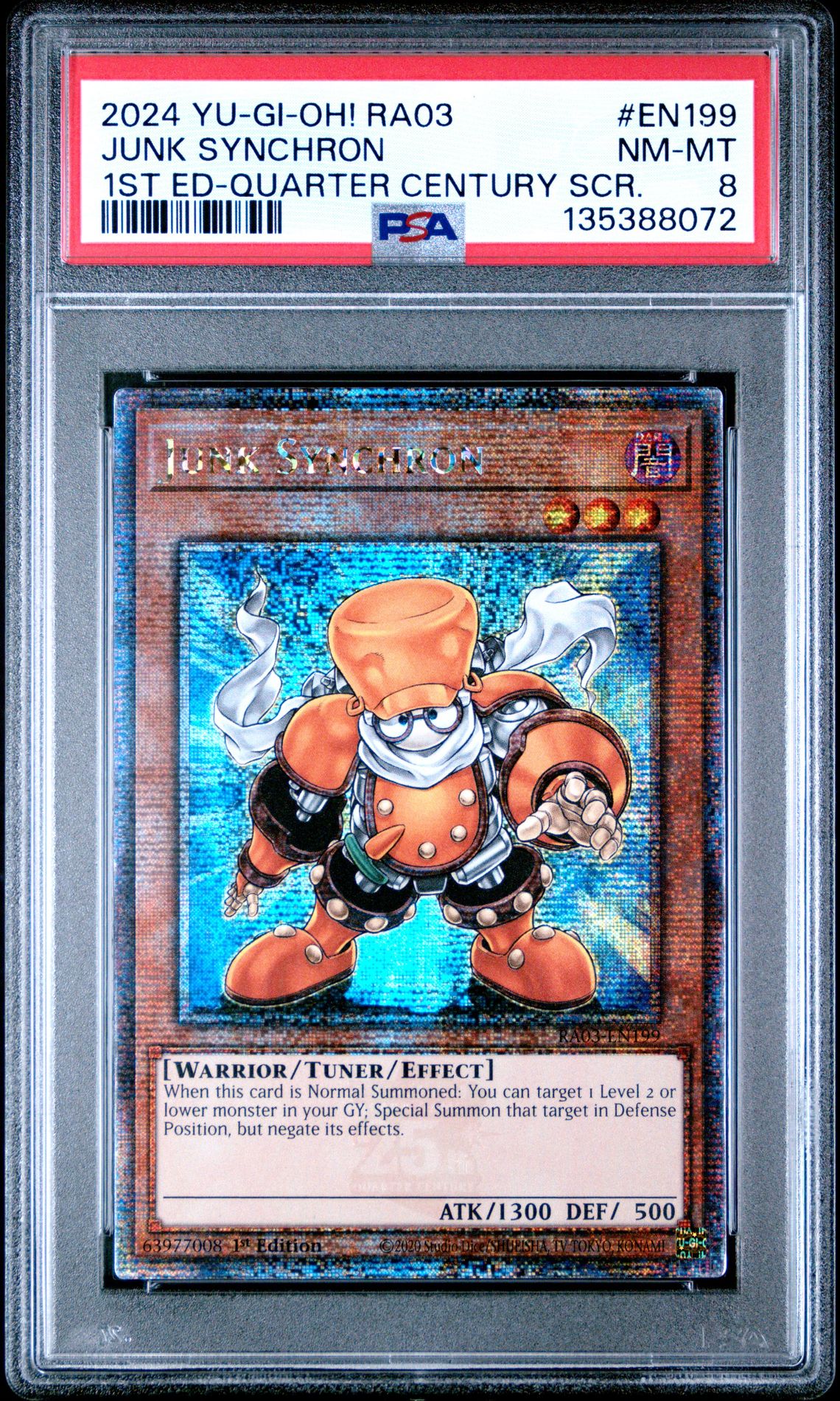 2024 Yu-Gi-Oh! YU-GI-OH! RA03-QUARTER CENTURY BONANZA 1ST ED-QUARTER CENTURY SCR. #EN199 Junk Synchron front