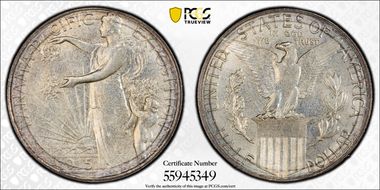 1915-S 50C Panama-Pacific MS66