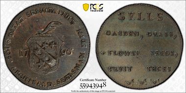 1796 Tk 1/2D DH-10 Lothian Edinburgh - Archibald's N1BN