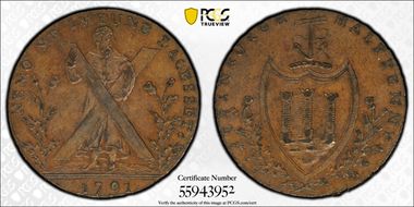 1791 Tk 1/2D DH-39 Lothian, Hutchison's AU58BN