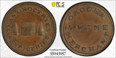 (c.1790s) Tk 1/4D DH-3Bis Not Local MS62BN