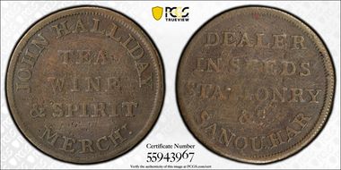 (c.1790s) Tk 1/4D DH-1 Dumfriesshire,Sanqhar N1BN