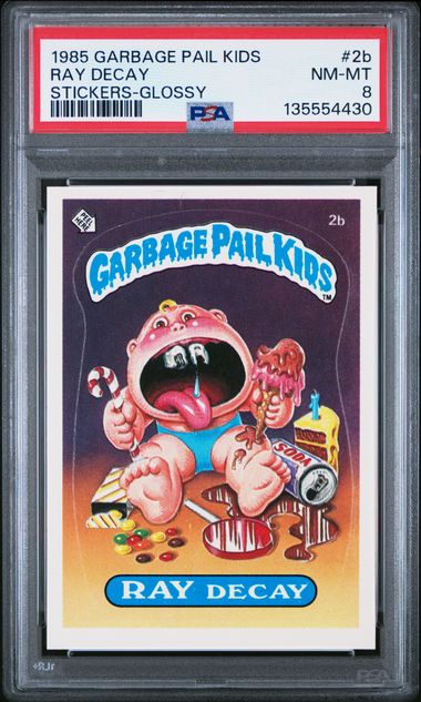 1985 Topps Garbage Pail Kids Series 1 Stickers/Base-Glossy #2B Ray Decay front