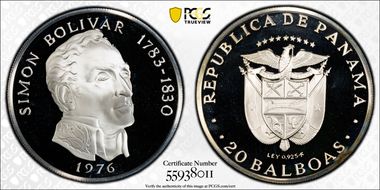 1976-FM 20 B Simon Bolivar PR68DCAM