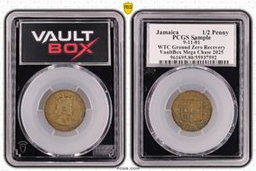 Jamaica 1/2 Penny WTC Ground Zero Recovery 09-11-2001 GN1