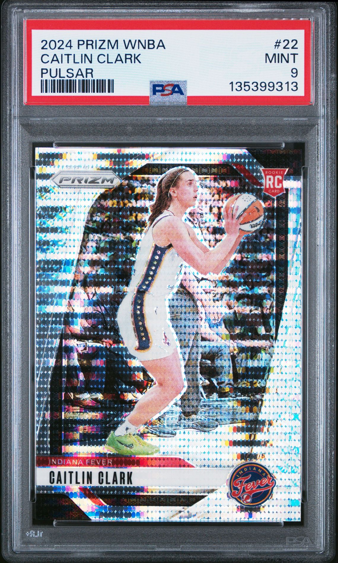 2024 Panini Prizm Wnba Caitlin Clark #22 (Pulsar) Mint 9 front