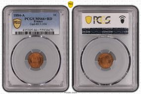 1884-A 1C Gad-88 F-104 MS66+ RD