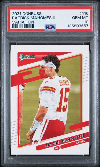 2021 Panini Donruss VARIATION #116 Patrick Mahomes front