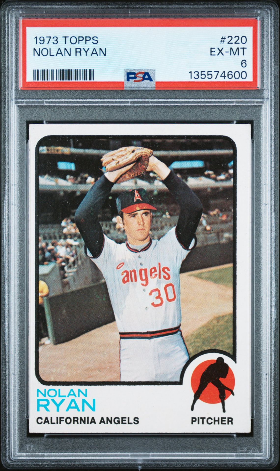 1973 Topps Nolan Ryan #220 Ex-Mt 6 front