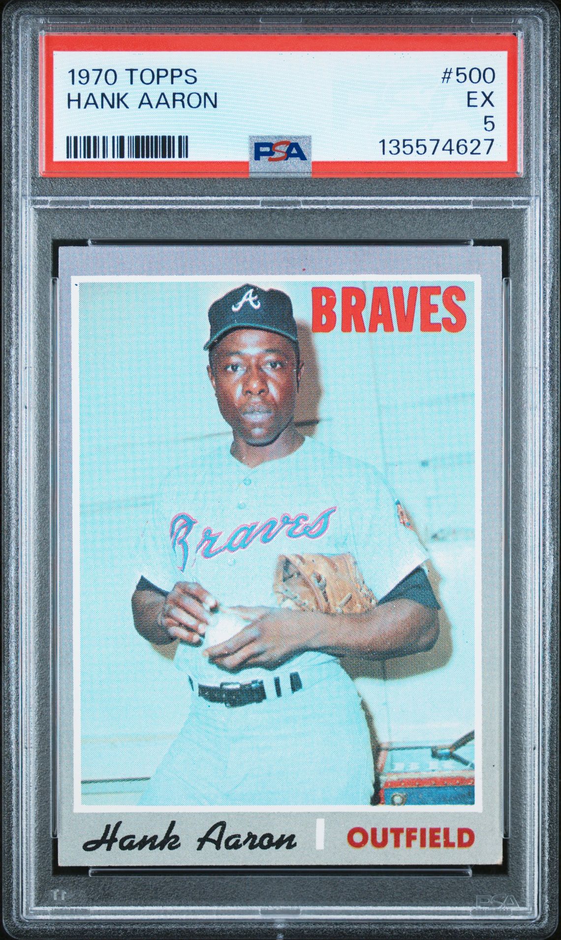 1970 Topps Hank Aaron #500 Ex 5 front