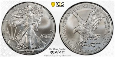 2025 $1 Silver Eagle First Strike MS69