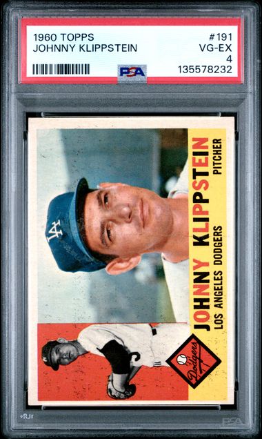 1960 Topps #191 Johnny Klippstein front