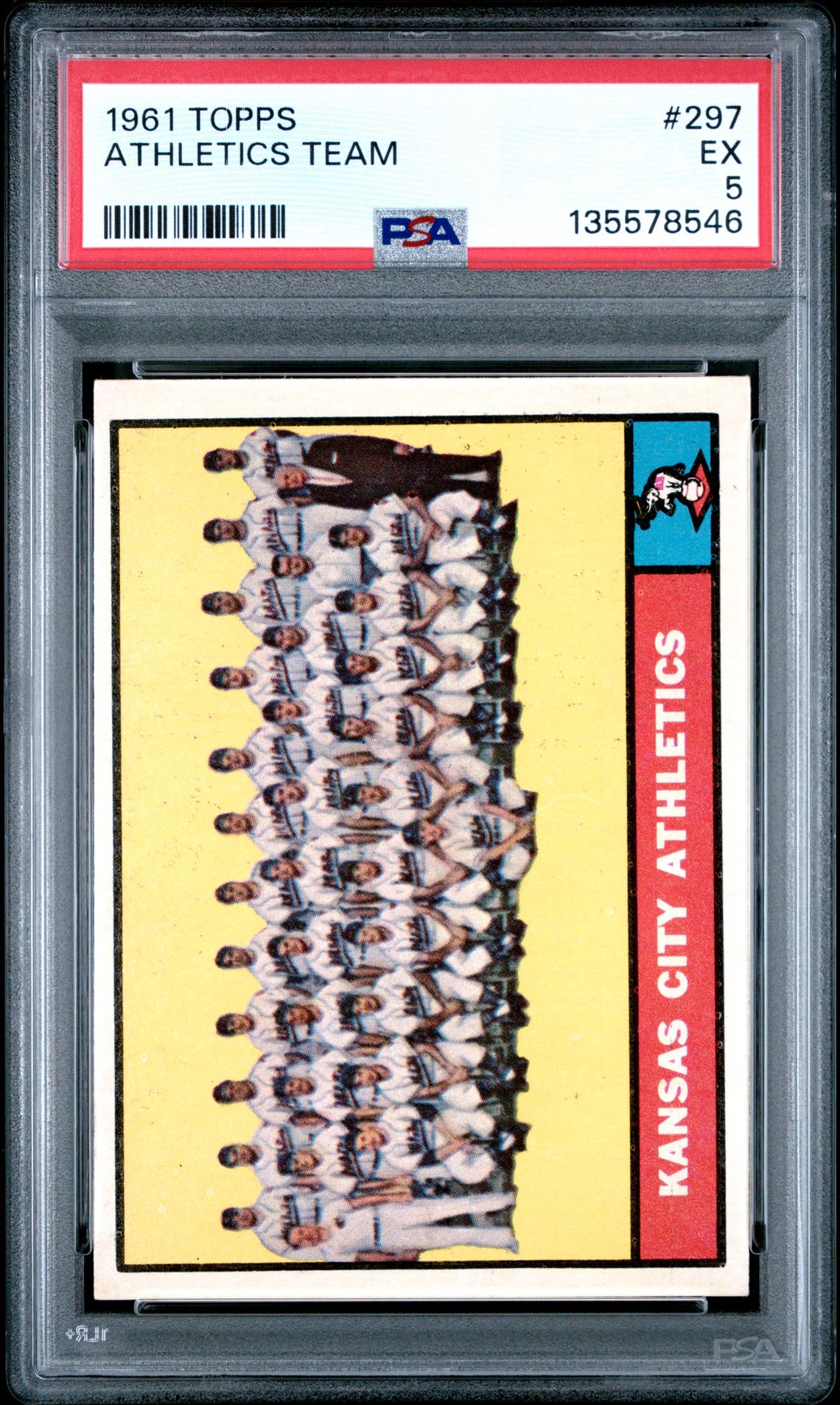 1961 Topps TOPPS #297 Athletics Team front