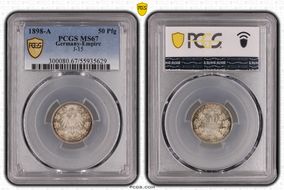 1898-A 50 Pfg J-15 MS67