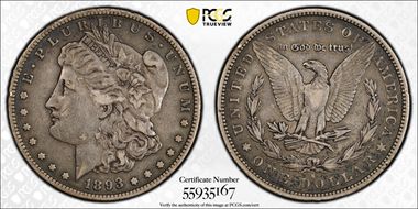 1893-S $1 VF35