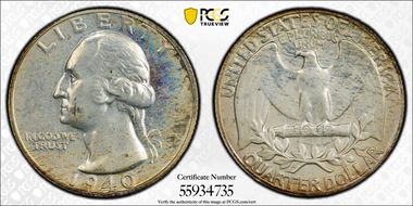 1940 25C PR67
