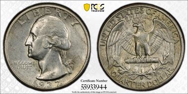 1932-D 25C N1