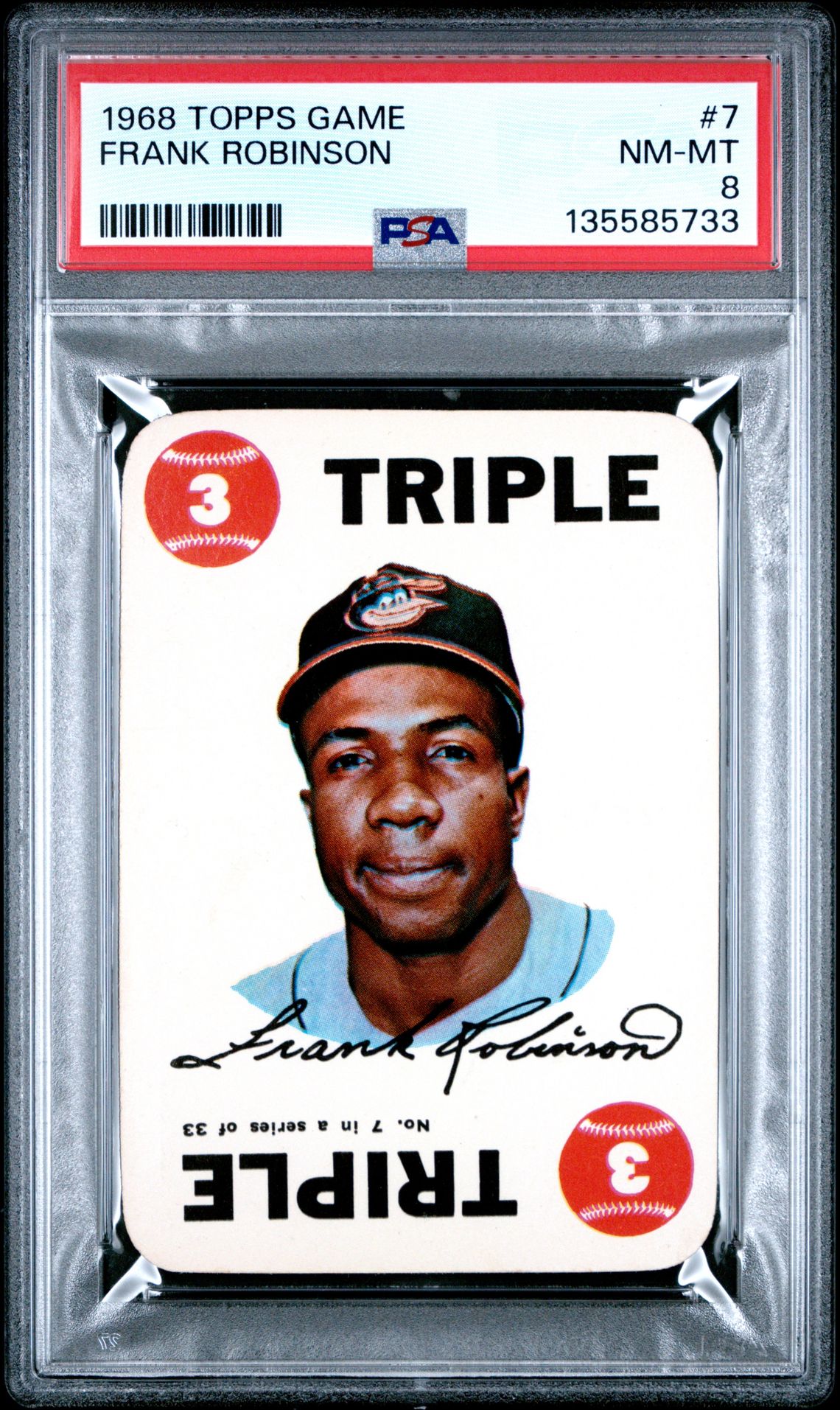 1968 Topps TOPPS GAME #7 Frank Robinson front