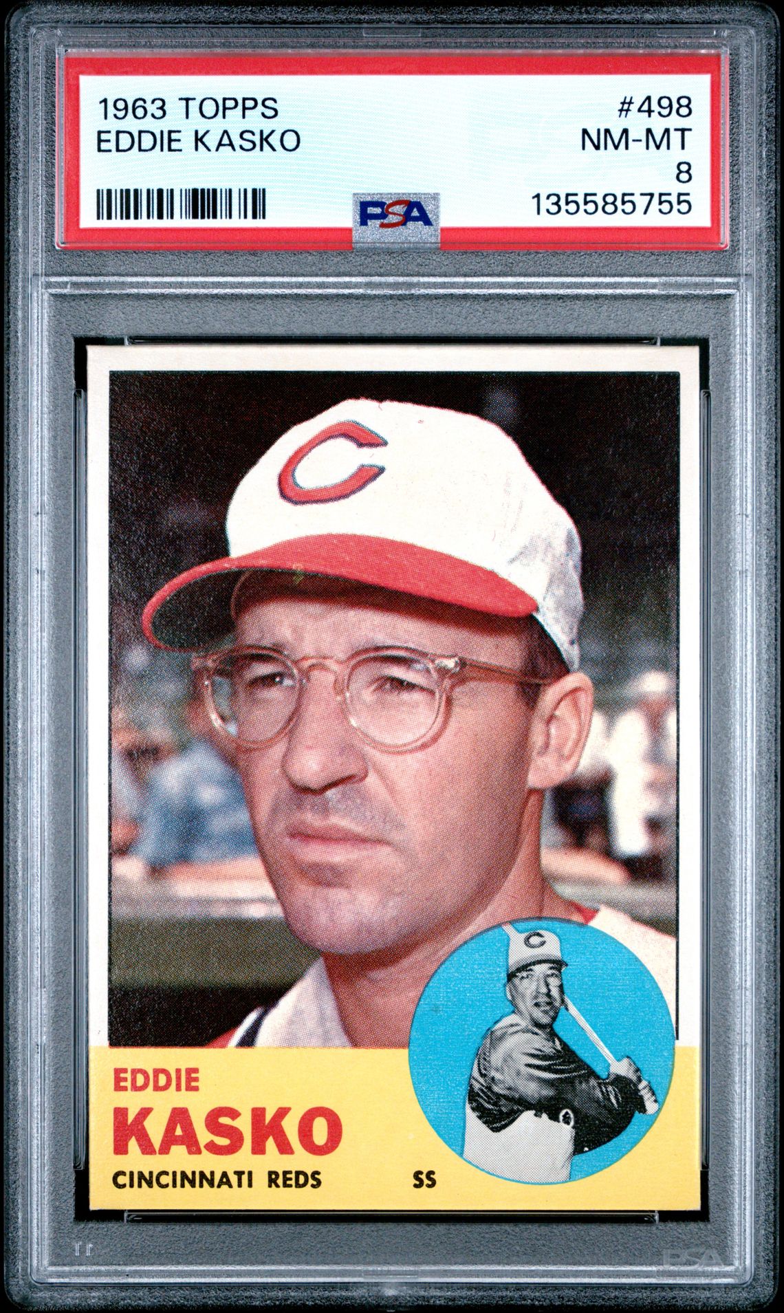 1963 Topps TOPPS #498 Eddie Kasko front