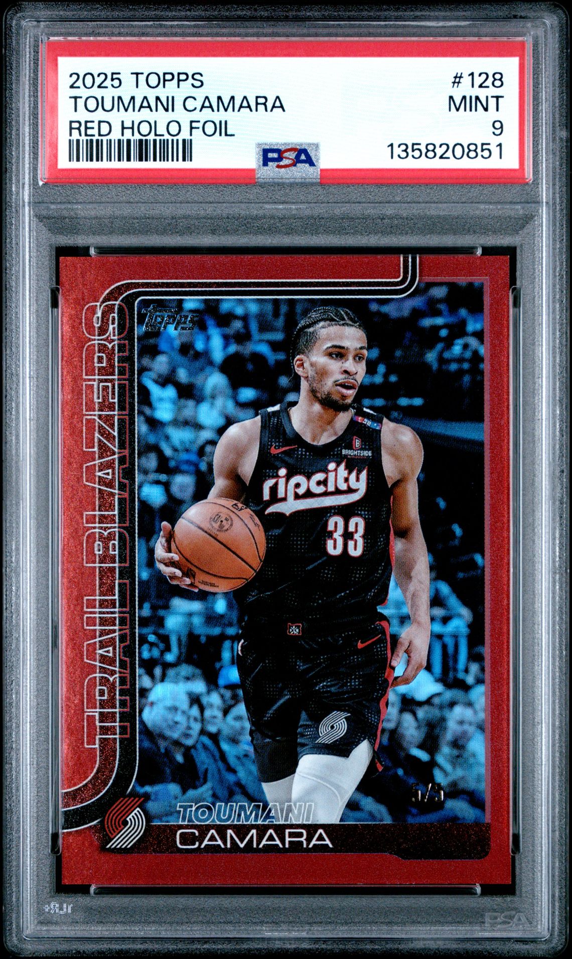2025 Topps TOPPS RED HOLO FOIL #128 Toumani Camara front