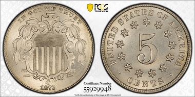 1873 5C Open 3 MS67