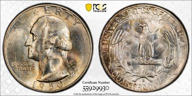 1950-S 25C DDR, FS-801 MS67