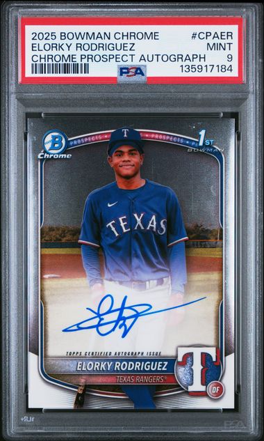 2025 Bowman Bowman Chrome Prospect Autographs #CPAER Rodriguez front