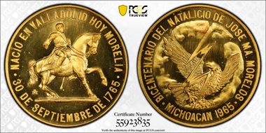 1965-Mo Medal Grove-P-326 Au SP66