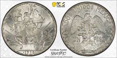 1913/2 Peso KM-453 Schein-D1 MS64