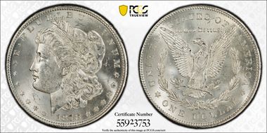 1878-S $1 MS64