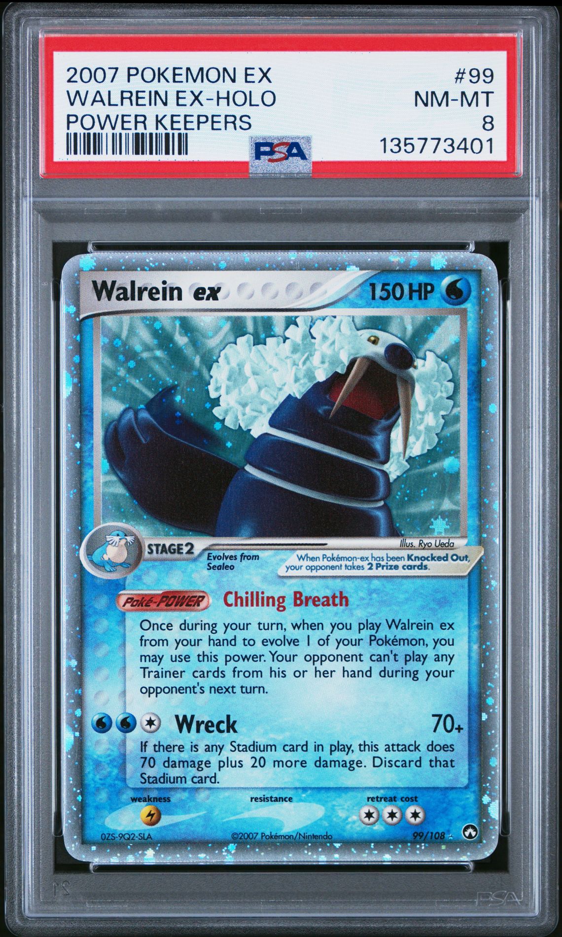 2007 Pokemon POKEMON EX POWER KEEPERS #99 Walrein Ex-Holo front