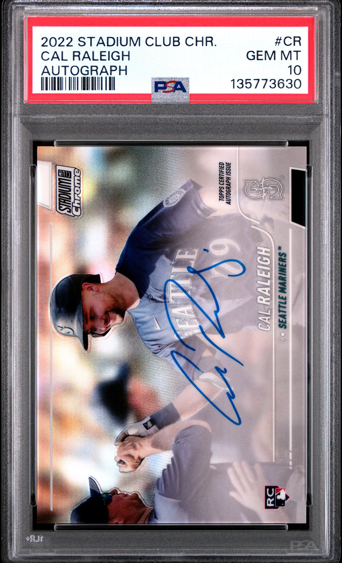2022 Topps TOPPS STADIUM CLUB CHROME AUTOGRAPHS #CR Cal Raleigh front