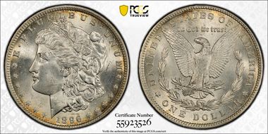 1896 $1 MS64