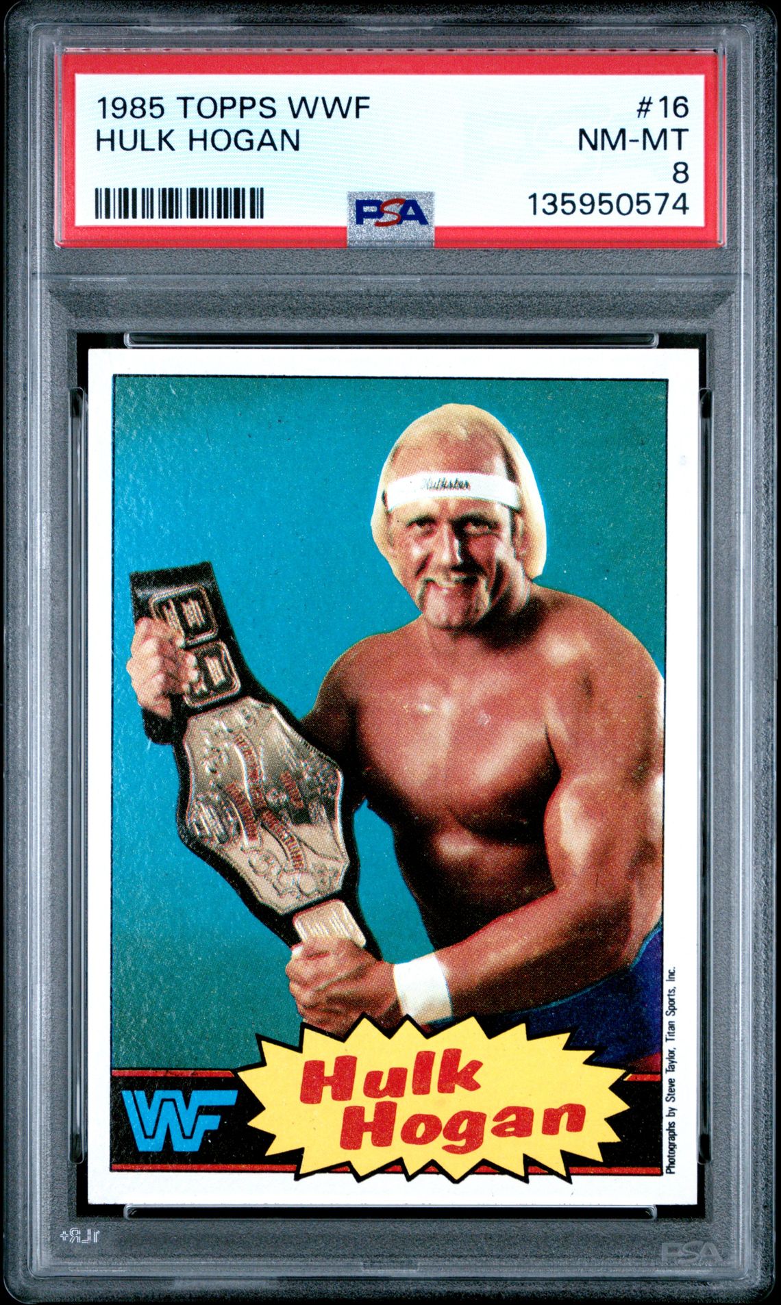 1985 Topps TOPPS WWF #16 Hulk Hogan front
