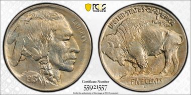 1913-D 5C Type 1 MS65