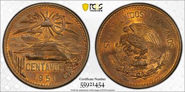 1951-Mo 20C KM-439 MS64RB