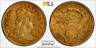 1797 $2.50 BD-1 AU55+ 