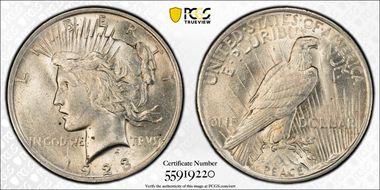 1923 $1 MS62