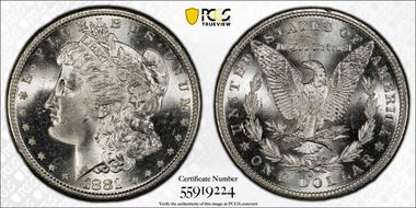 1881-S $1 MS65+