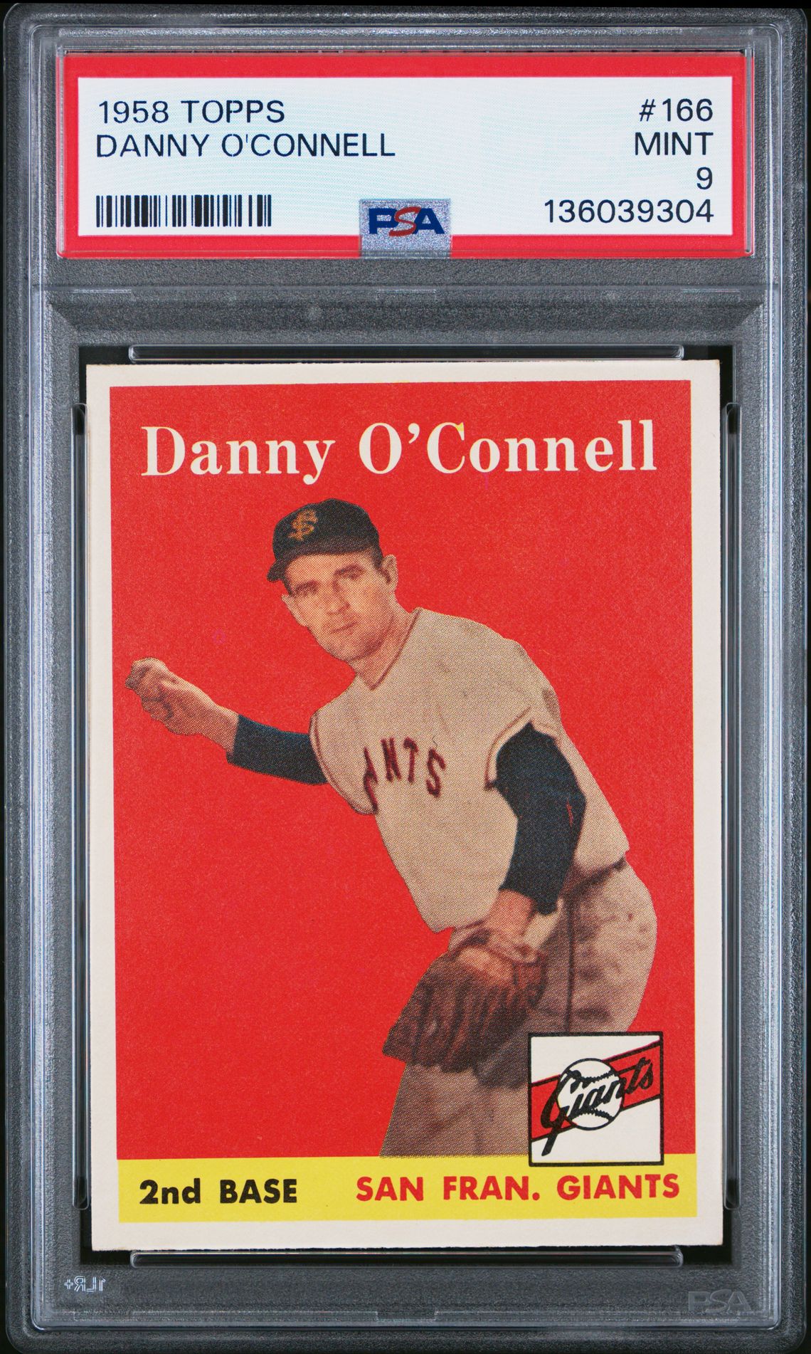 1958 Topps TOPPS #166 Danny O'Connell front