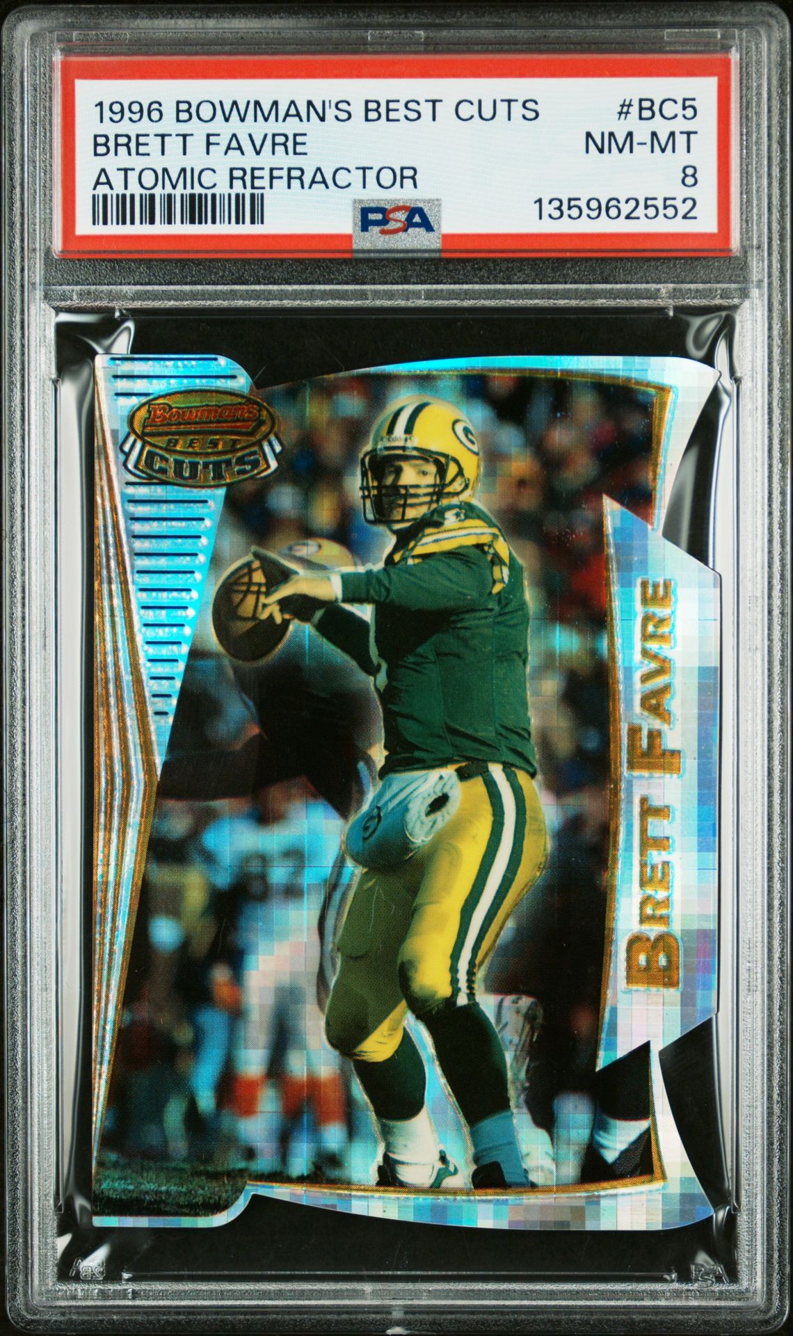 1996 Bowman BOWMAN'S BEST BEST CUT Atomic Refractor #BC5 Brett Favre front